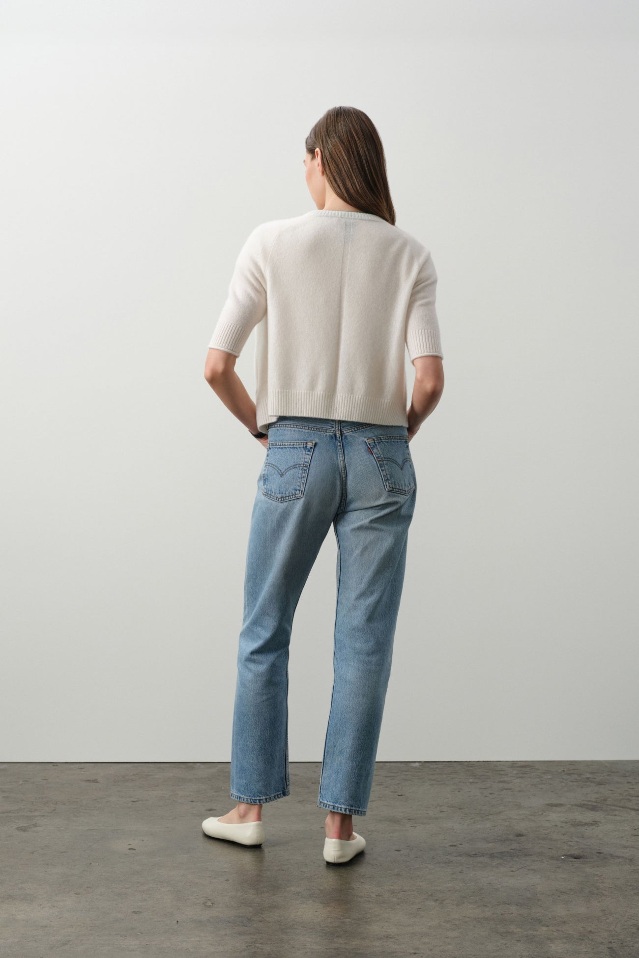 ANA ELBOW SLEEVE CASHMERE CARDIGAN