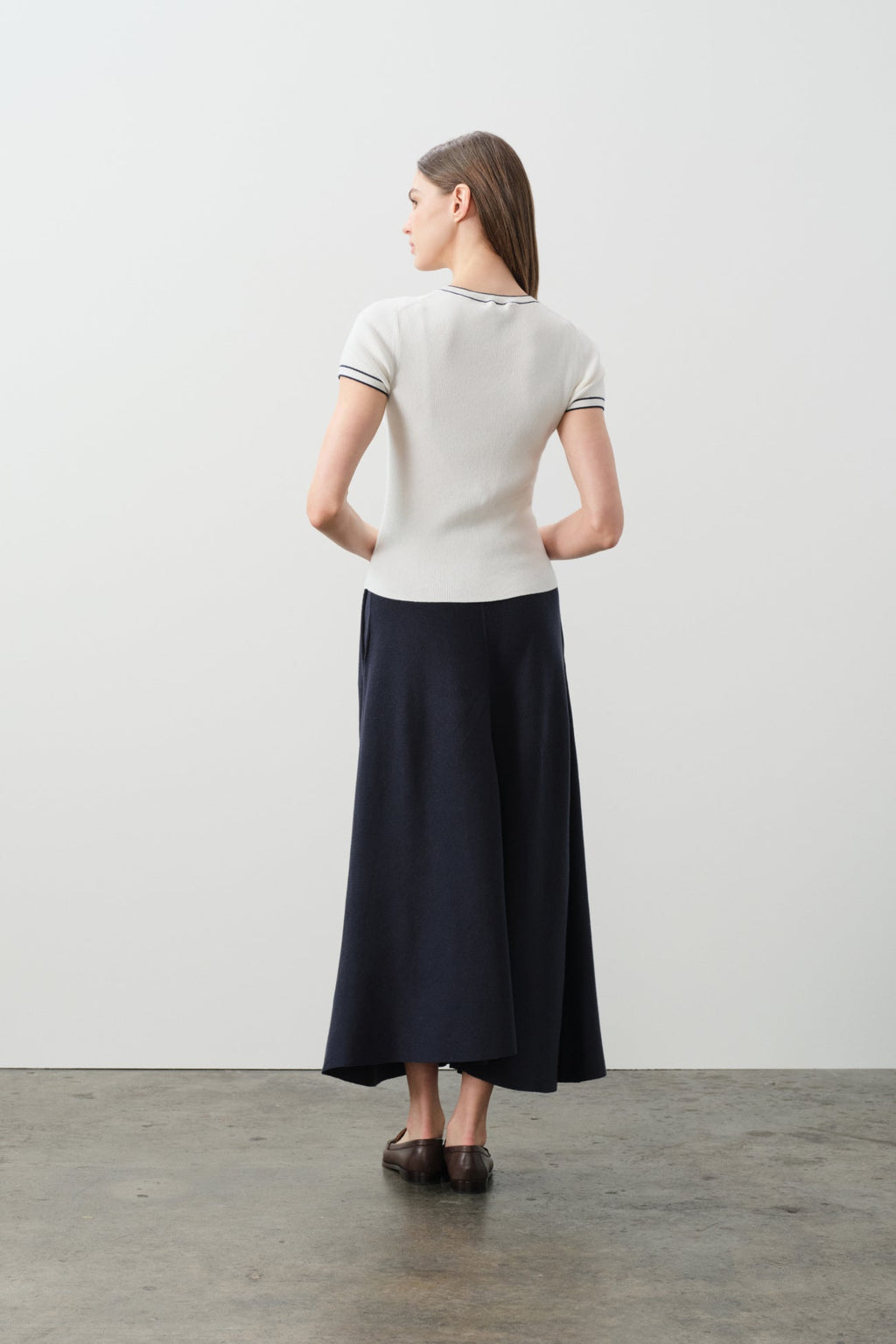 VICTORIA COTTON CASHMERE BABY TEE