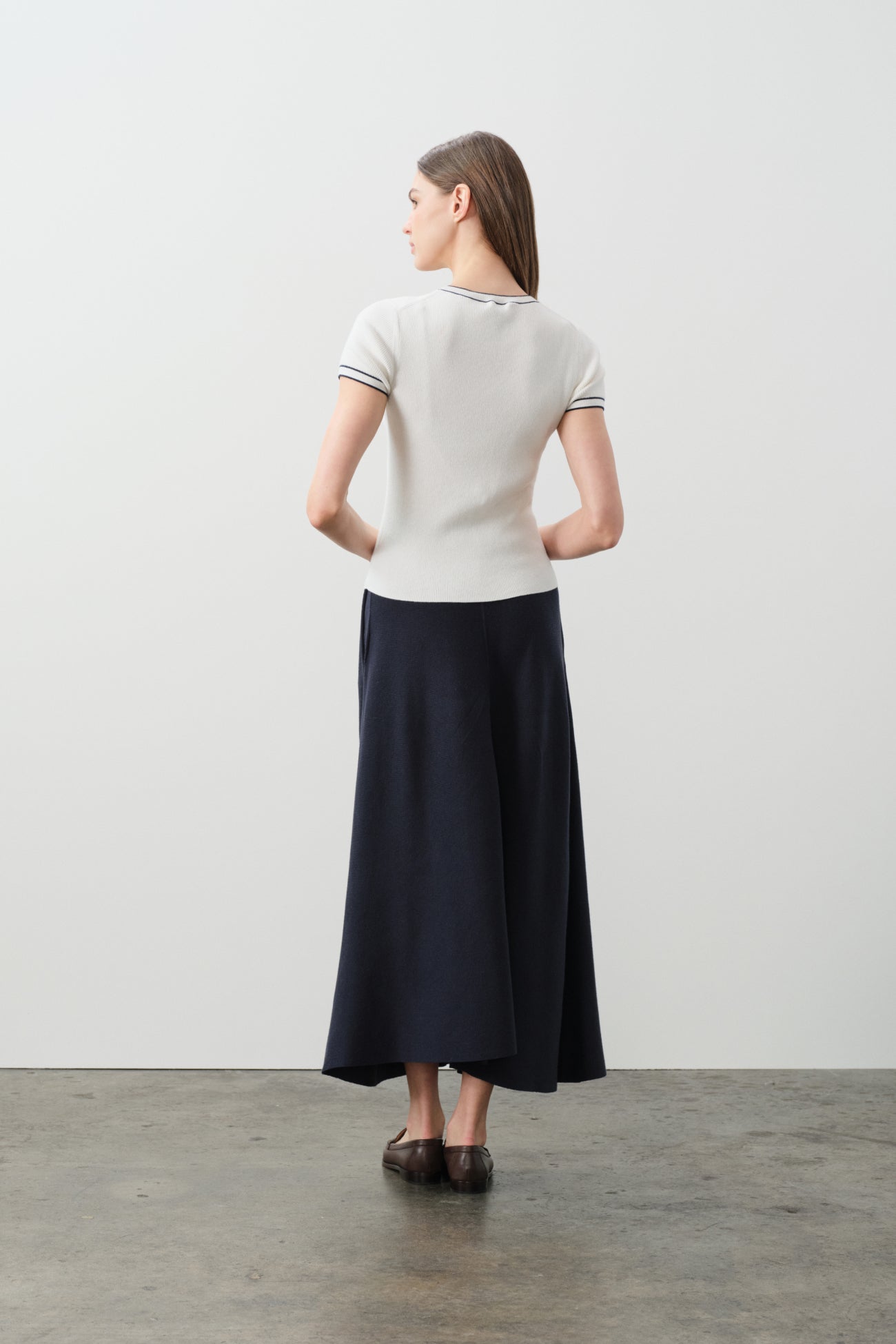 VICTORIA COTTON CASHMERE BABY TEE