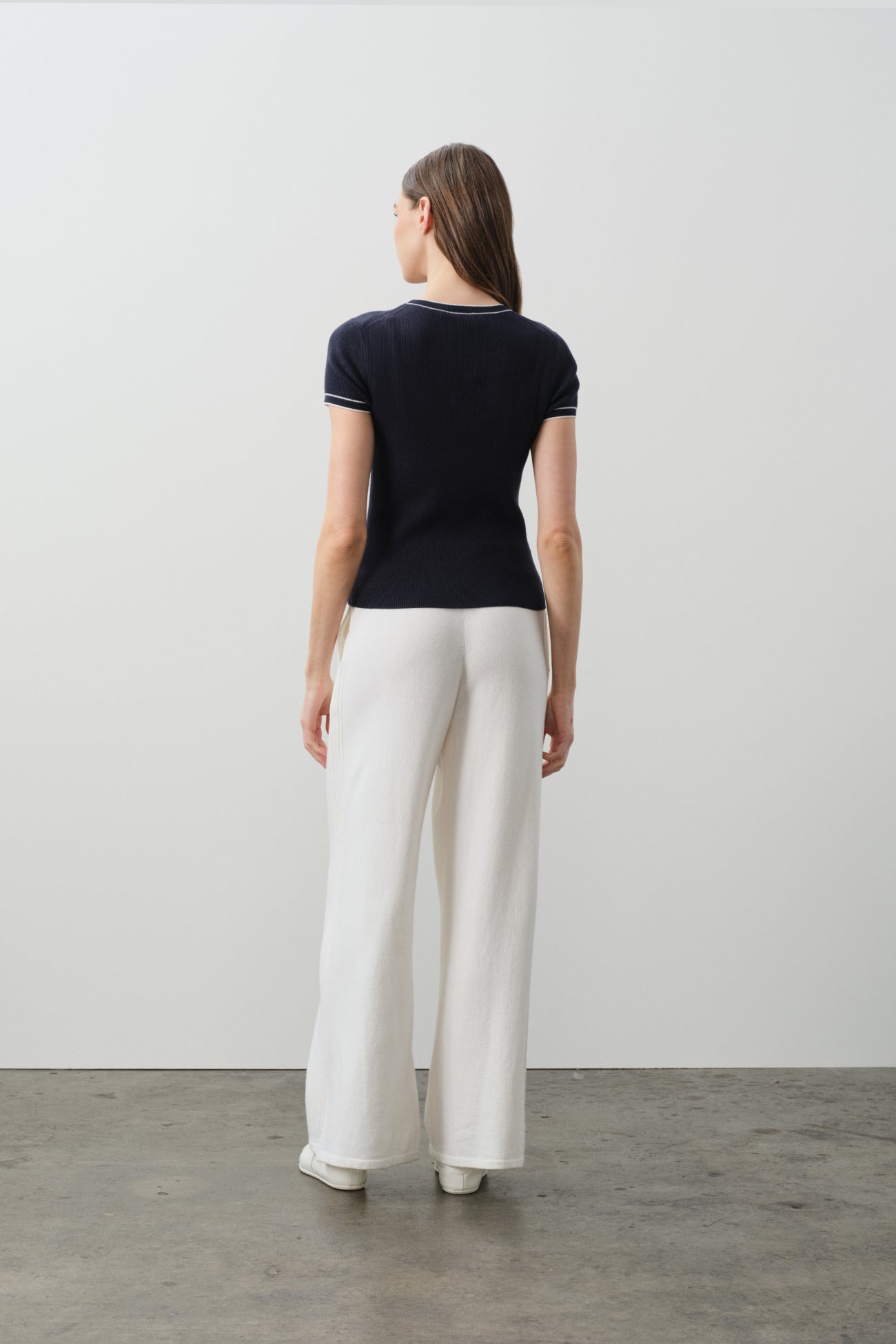 VICTORIA COTTON CASHMERE BABY TEE