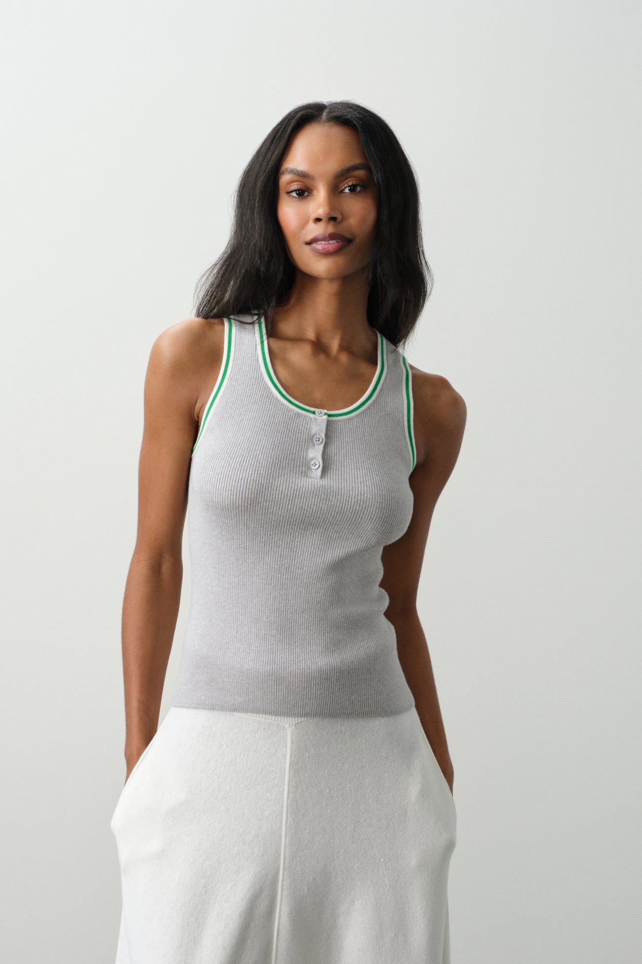 CAMILLE COTTON CASHMERE TANK