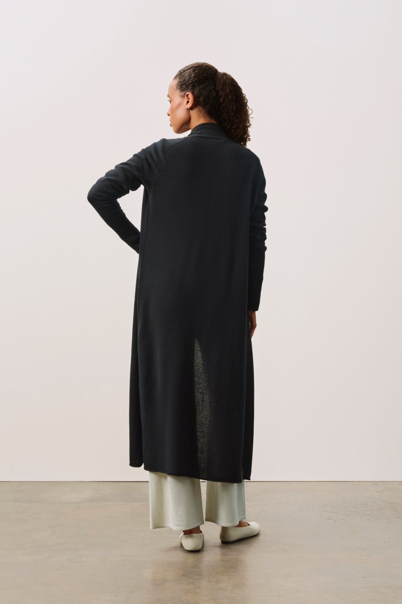 FAYE LONGLINE CASHMERE CARDIGAN