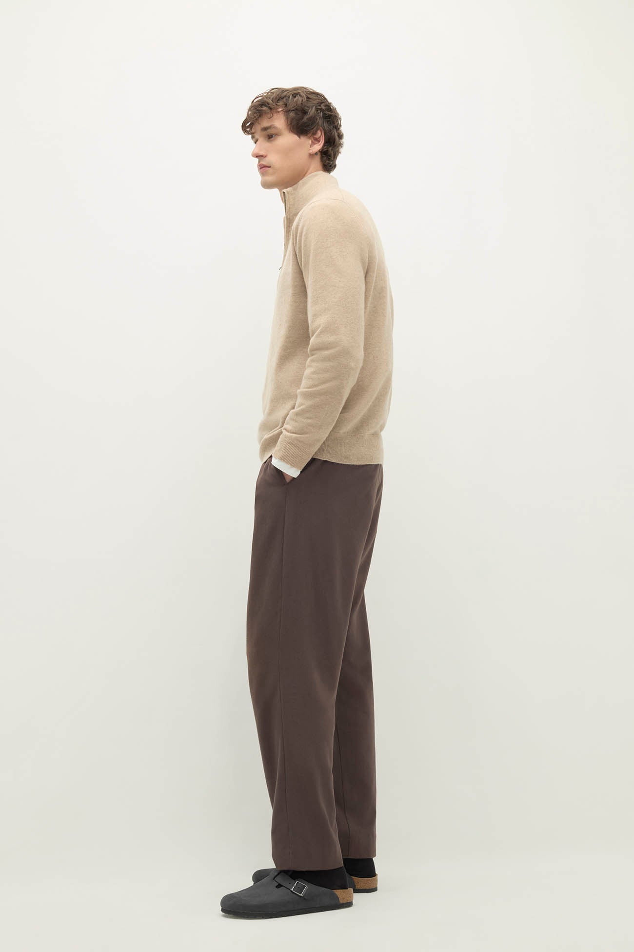 PHILLIP QUARTER-ZIP CASHMERE SWEATER