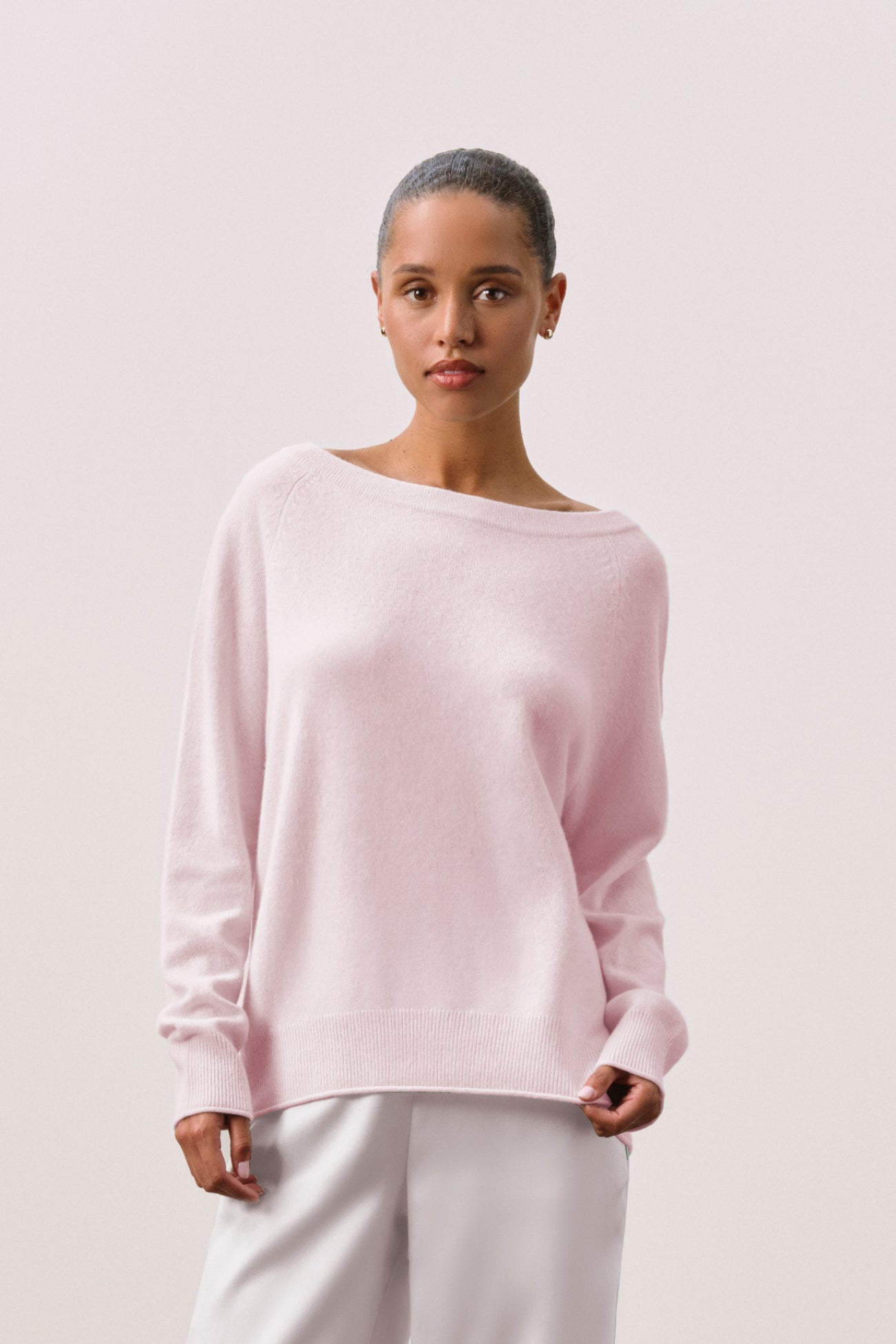 AZALEA CASHMERE OFF THE SHOULDER SWEATER
