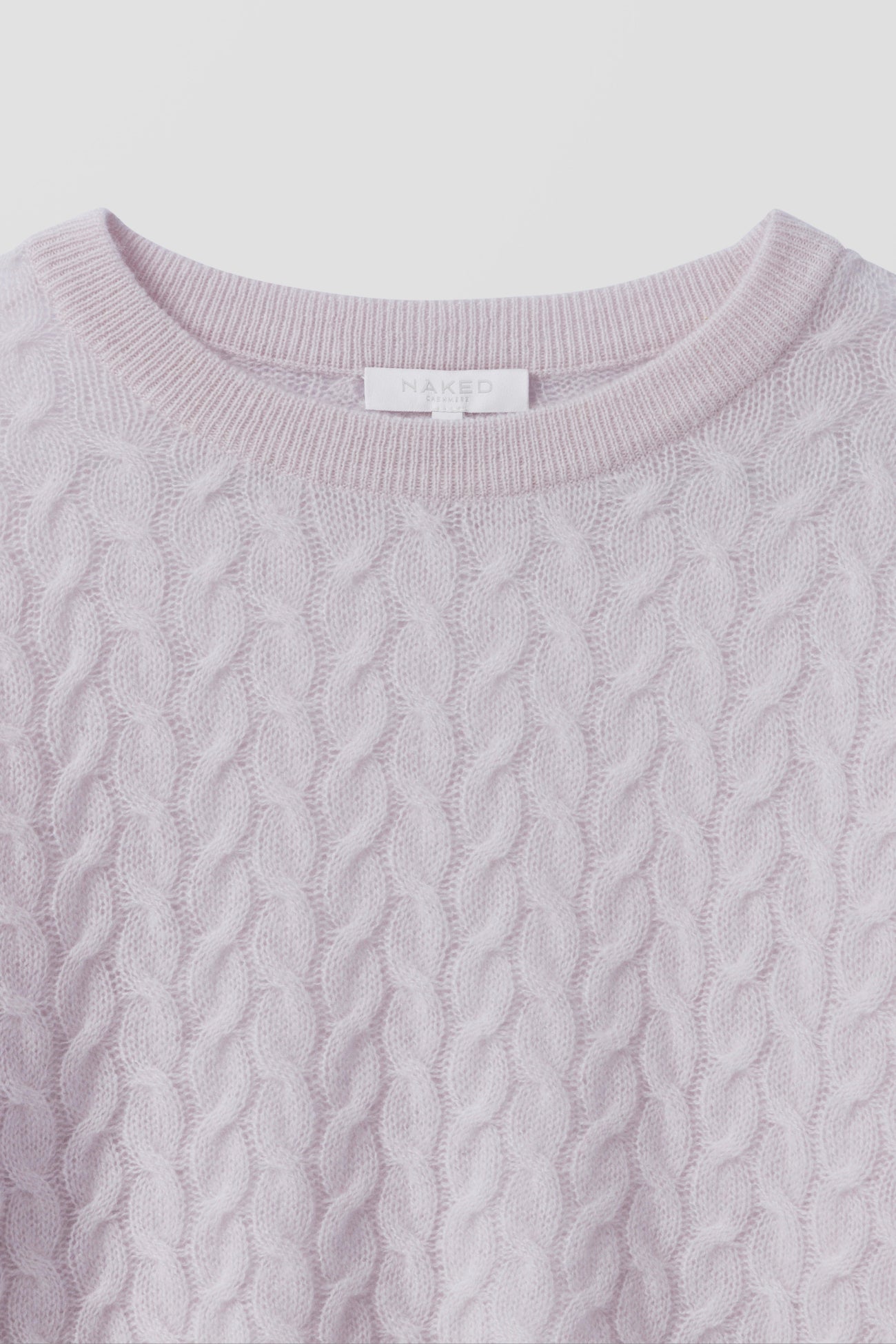 CHRISSY CROPPED CABLE KNIT SWEATER
