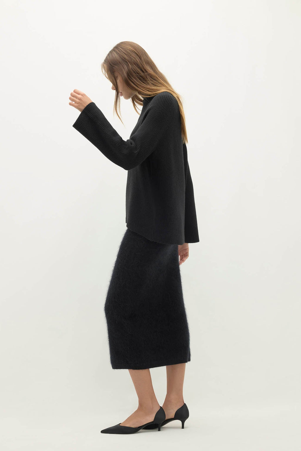 KORA CASHMERE MOCK NECK SWEATER