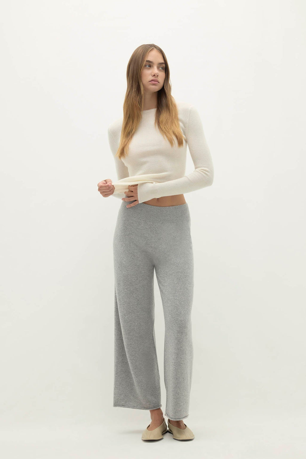 MARINA CROPPED CASHMERE PANT