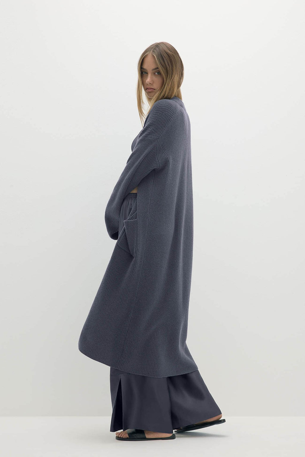 ALISE LONGLINE CASHMERE CARDIGAN