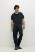 MATTEO COTTON CASHMERE BUTTON-UP SHIRT