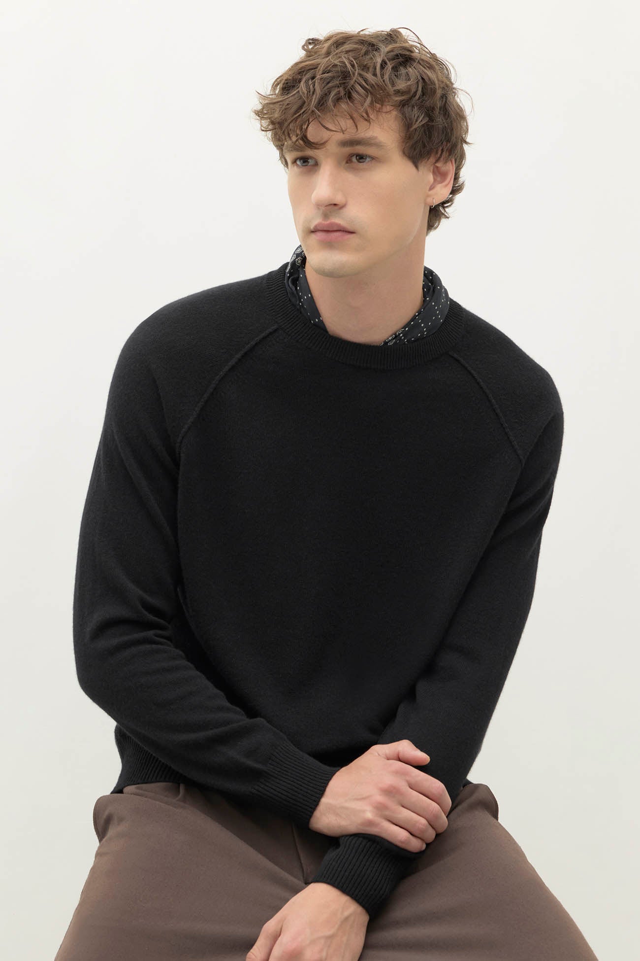 LORENZO CASHMERE CREWNECK