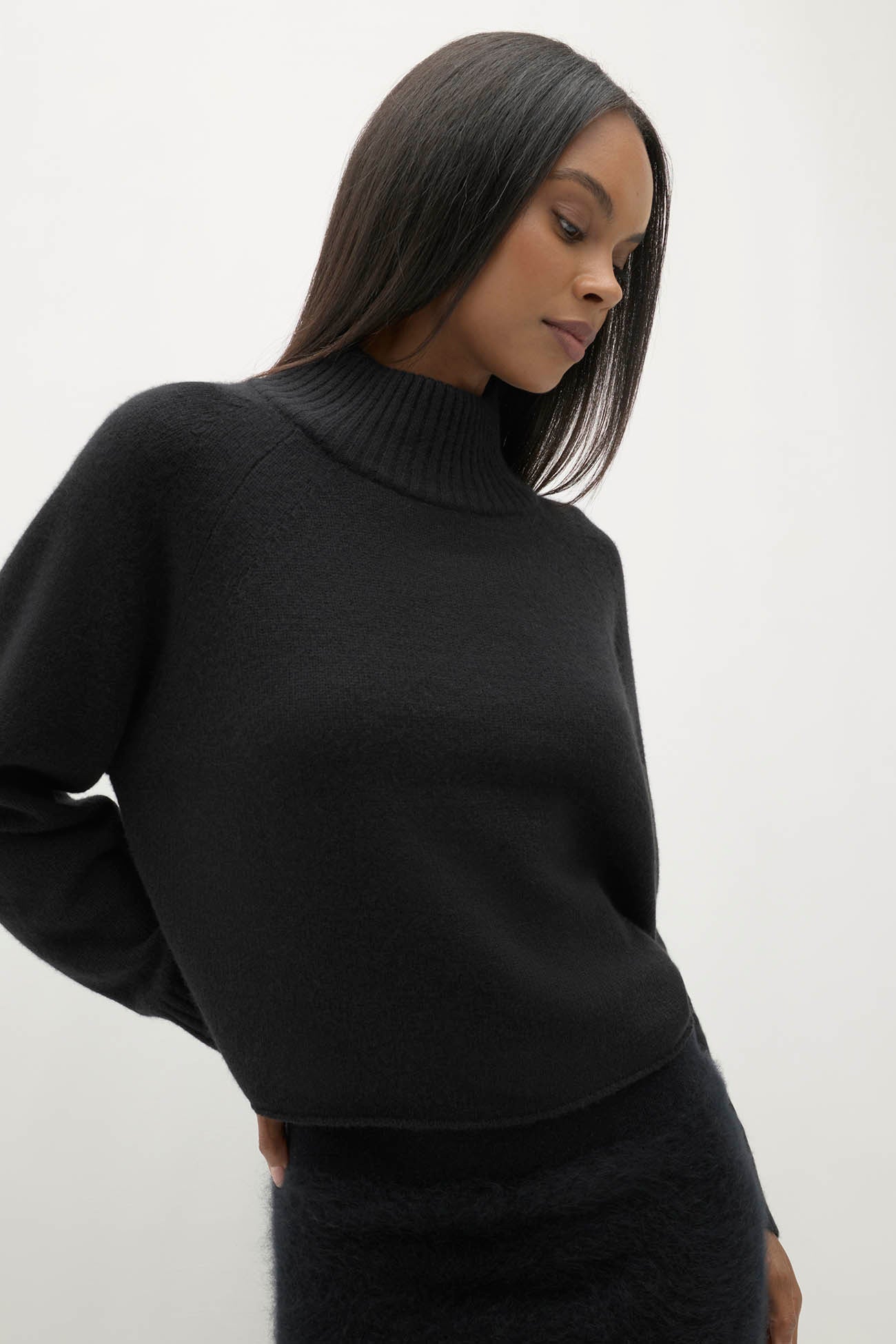 NOEMI CASHMERE MOCK NECK
