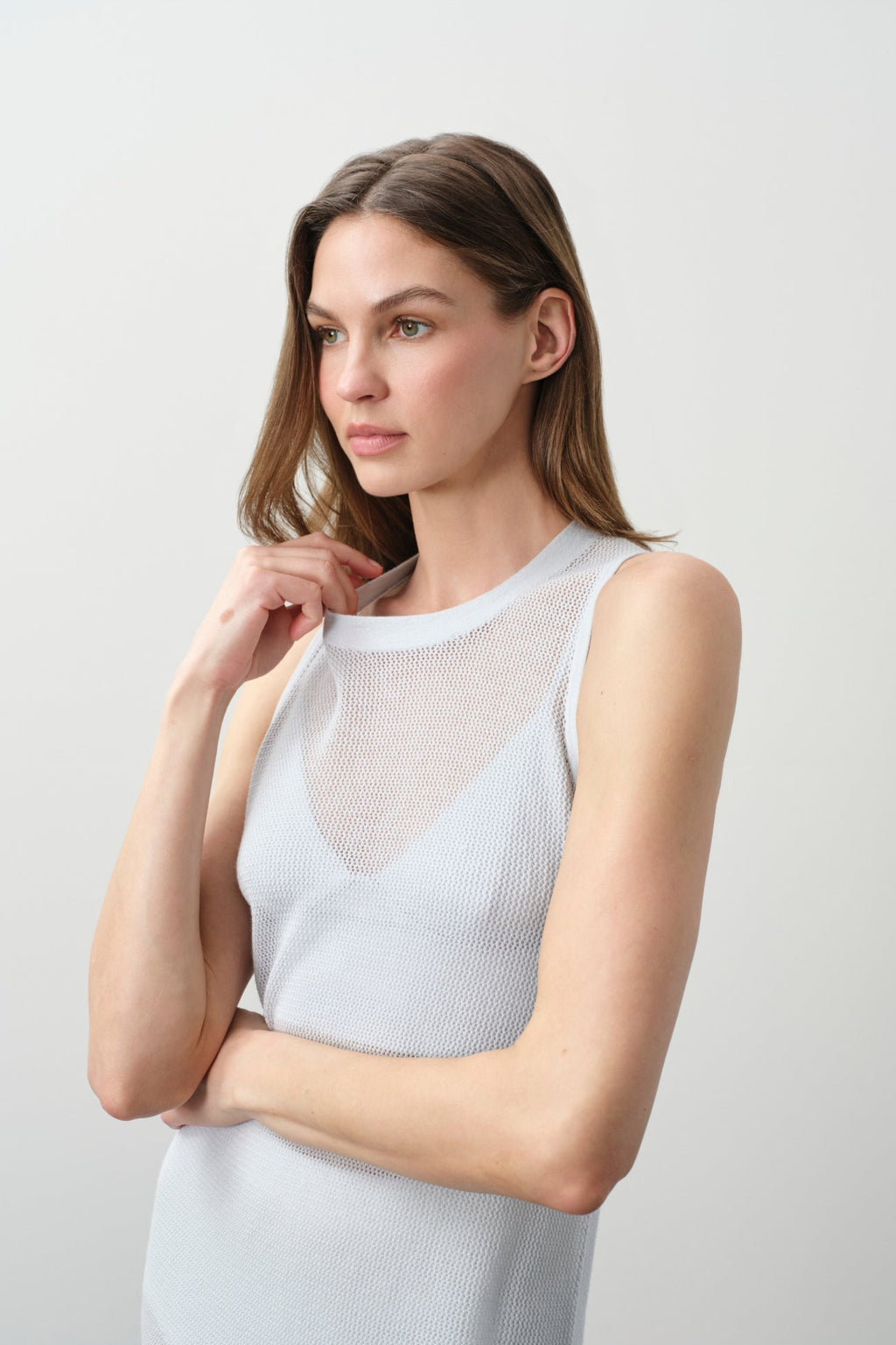 THEA COTTON CASHMERE MIDI DRESS
