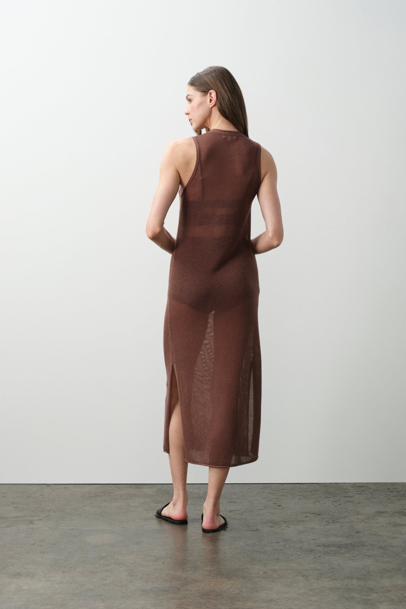THEA COTTON CASHMERE MIDI DRESS
